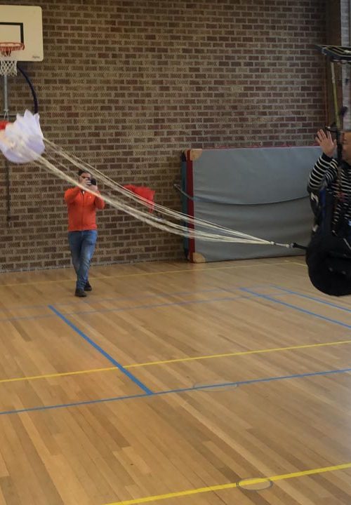 noodscherm werpen paragliden