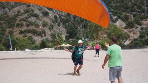 paragliding start in Turkije