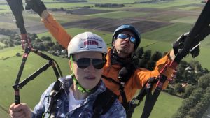 tandem paragliding in twente