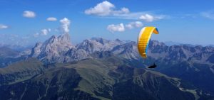 Inferno paragliden Dolomieten